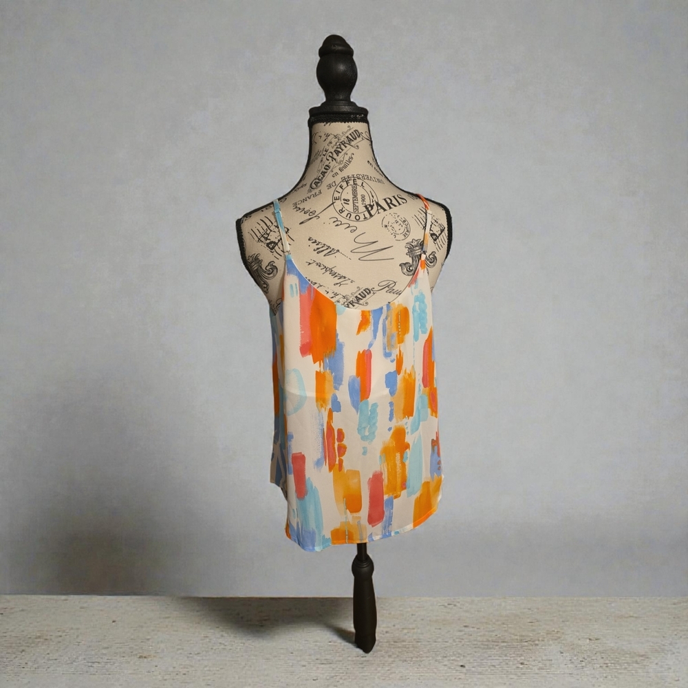 Blu Pepper Multicolor Brushstroke‎ Camisole - Picture 2 of 4